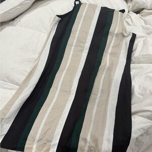 Ann Taylor Sleeveless Striped Shift Dress – Size 12